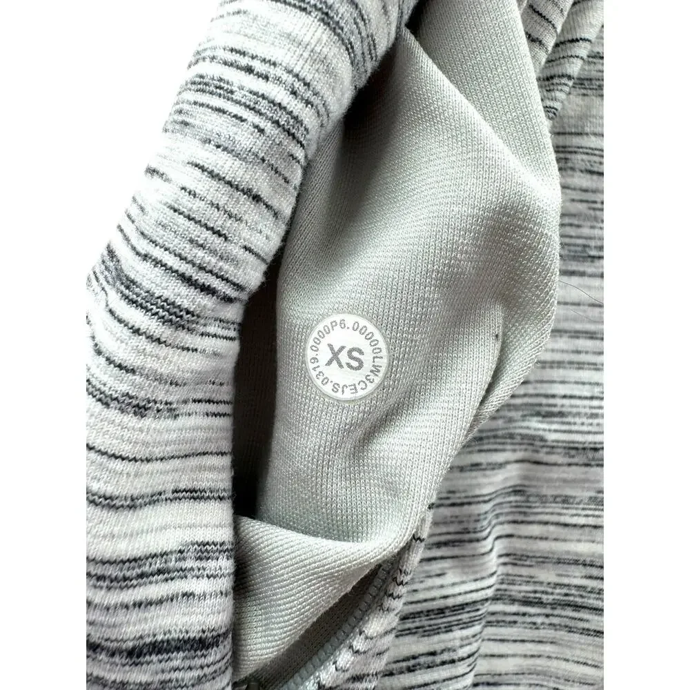 lululemon Close to Crossing Long Sleeve XS Rulu Space Dye Camo White Silver